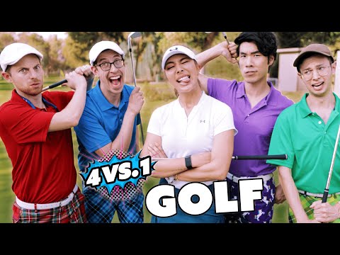 Video Can 4 Guys Beat A Professional Golf Champion? - youtube