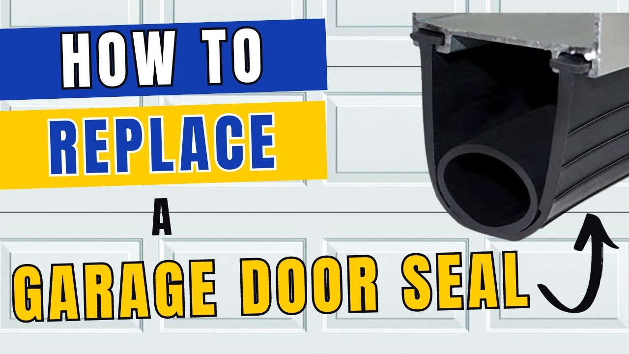 Garage Door Seal Replacement Keep Mice Out YouTube