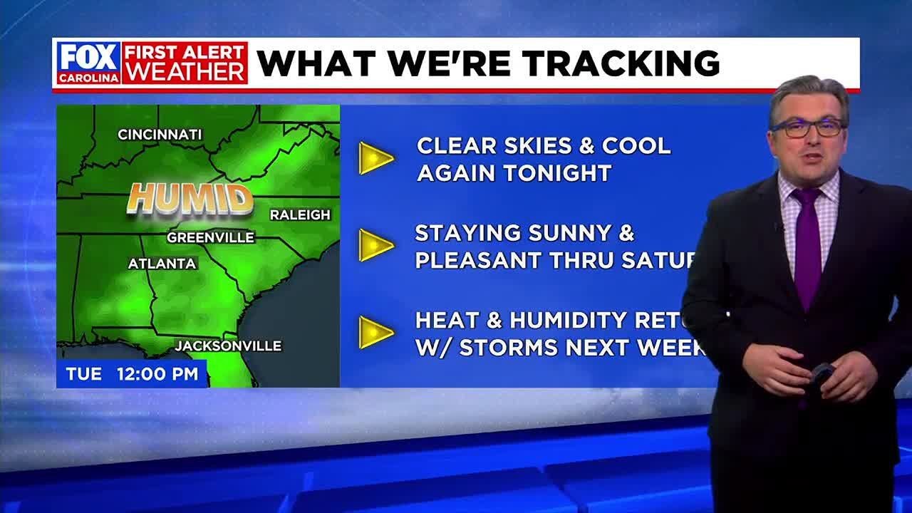 Cool start Friday morning, staying sunny and dry through Saturday - YouTube