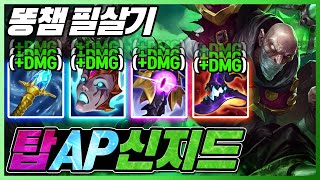 스쳐도 치명상입는 극독템트리 탑AP신지드