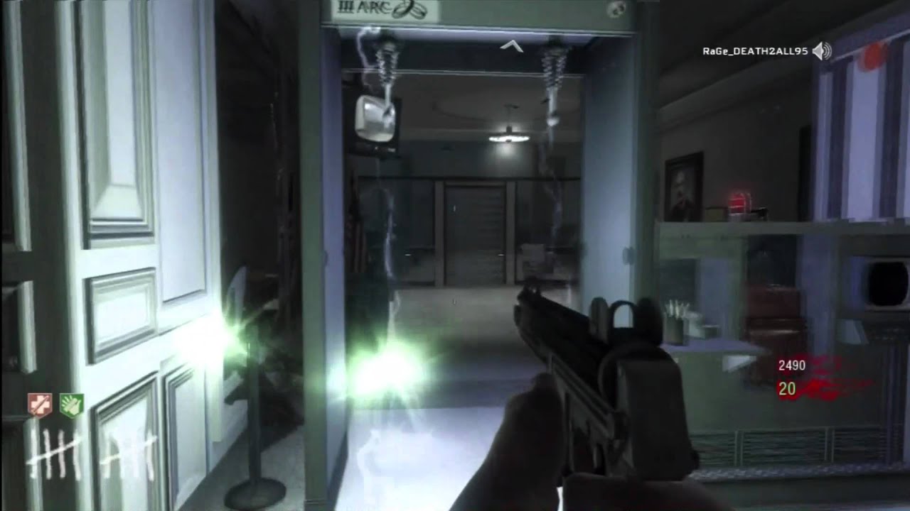 Call of Duty Black Ops- Zombies- Five - Electric Trap glitch (bottom view)