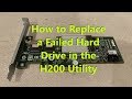 How to replace a failed hard drive in the Perc H200 Utility "Currently in state Degraded"