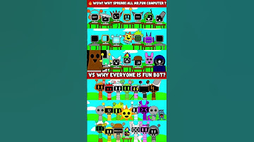 WOW! 🔥Why Sprunki all Mr.Fun Computer ? 🤪 vs Why all FUN BOT ? Incredibox Sprunki Animantion