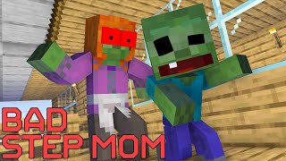 Monster School : BAD STEP MOM - Minecraft Animation