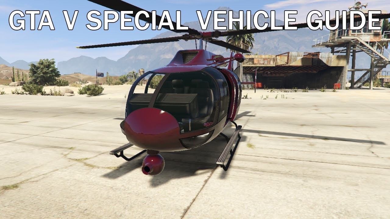 GTA V Special Vehicle Guide: EC Dark Red Frogger with EC2 Black