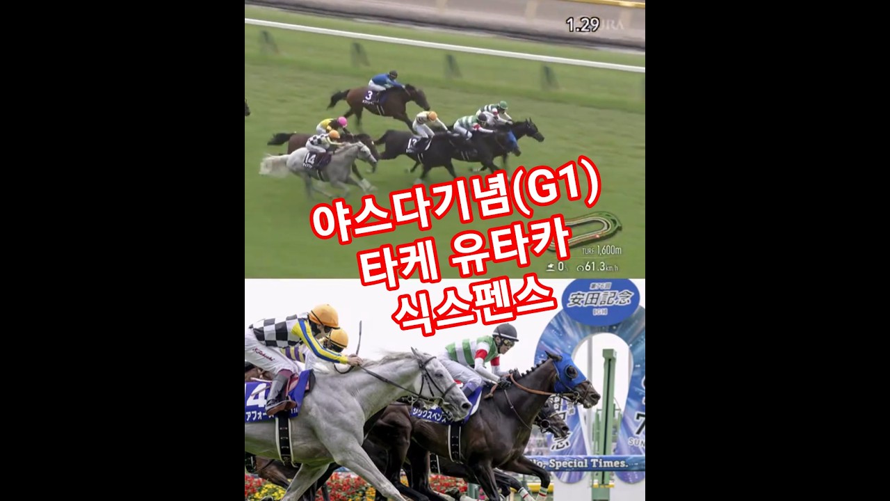 일본 도쿄경마장 야스다기념(G1) 타케 유타카 기수의 복병 식스펜스(Sixpence) 우승