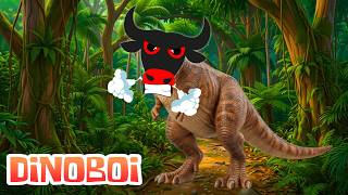 DINOBOI 🦖🐂 | The Giant Dinosaur Ox in the City | Children's Music | Gabi and Strawberry