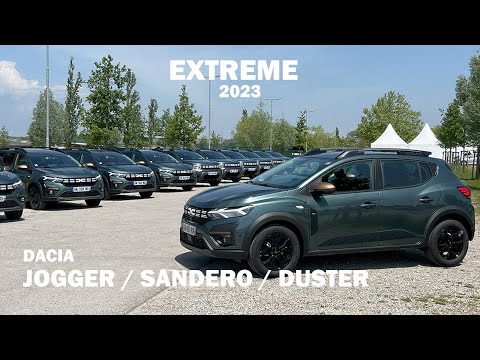 Toutes les nouvelles Dacia Extrême VERT CEDRE la nouvelle couleur - Duster - Sandero - Jogger 2023