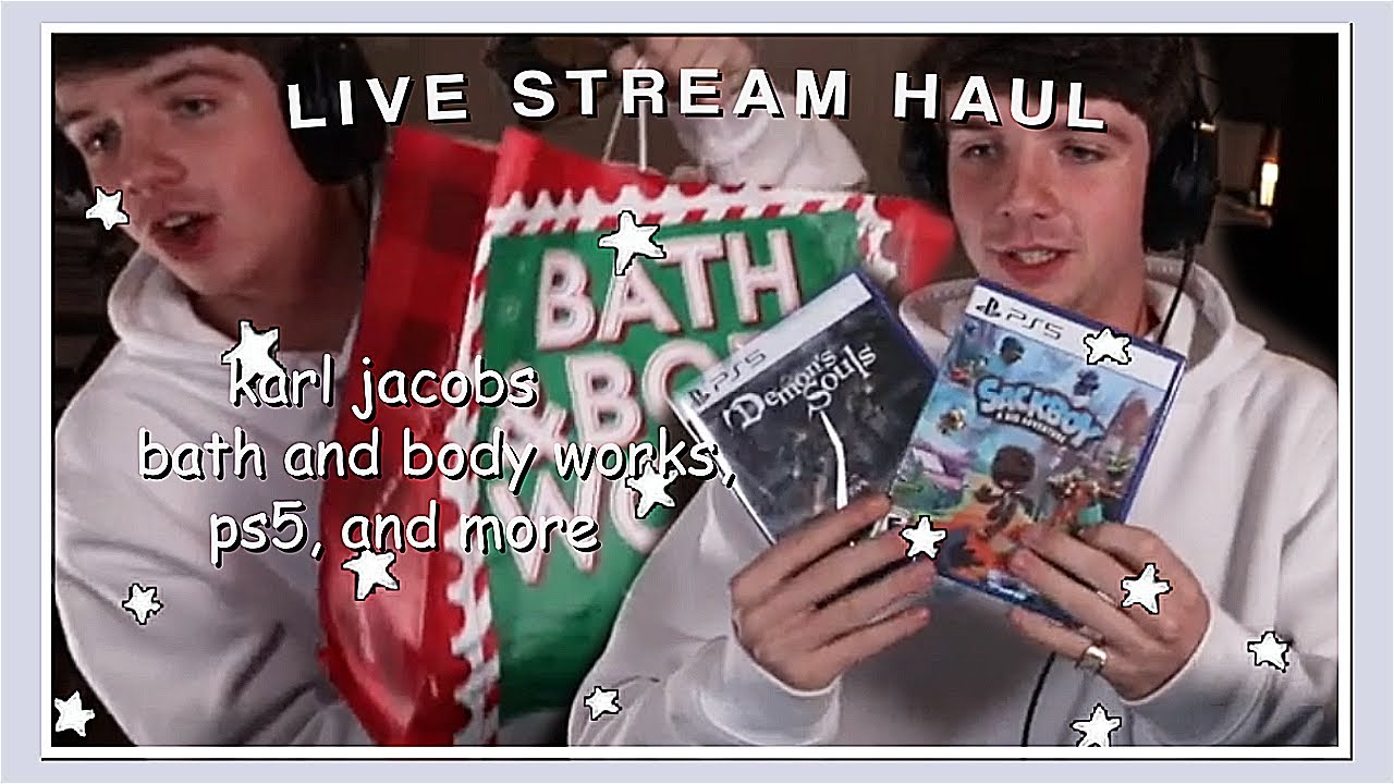 karl jacobs calls bath and body works employee cute + haul