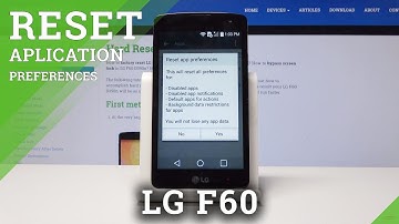 How to Restore App Preferences in LG F60 - Reset App Settings