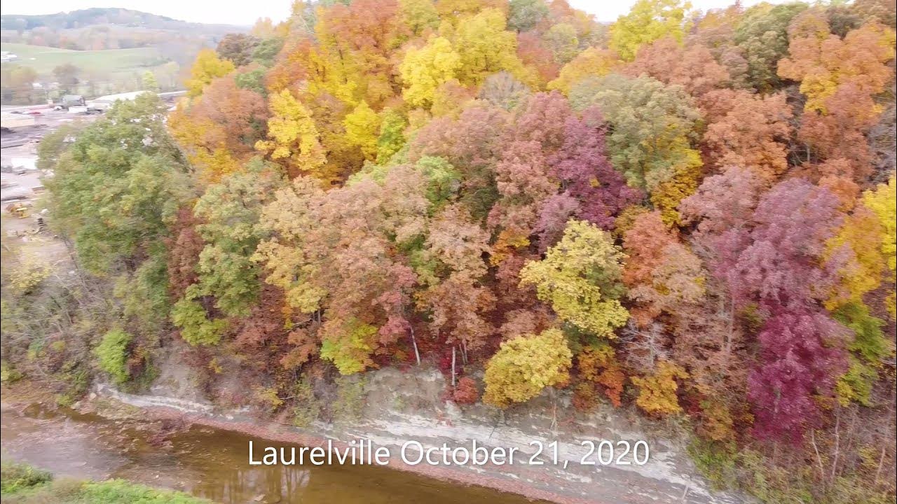 Laurelville Ohio in the Hocking Hills Peak Fall Leaf Color on October 21, 2020 YouTube