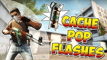 CS:GO - 10 Must-Know Self Pop Flashes on Cache