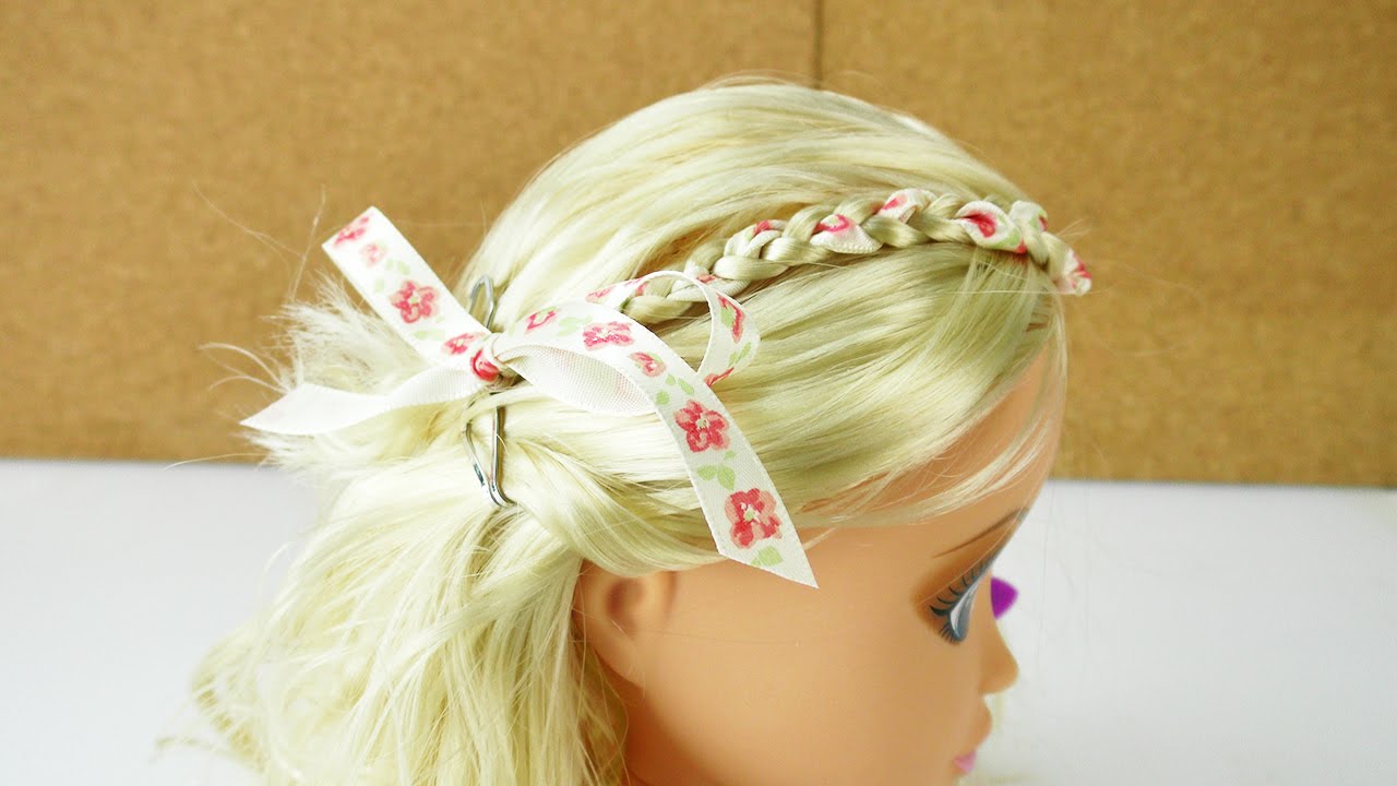 Haare stylen DIY | Schleifenband einflechten - super einfach und echt schick