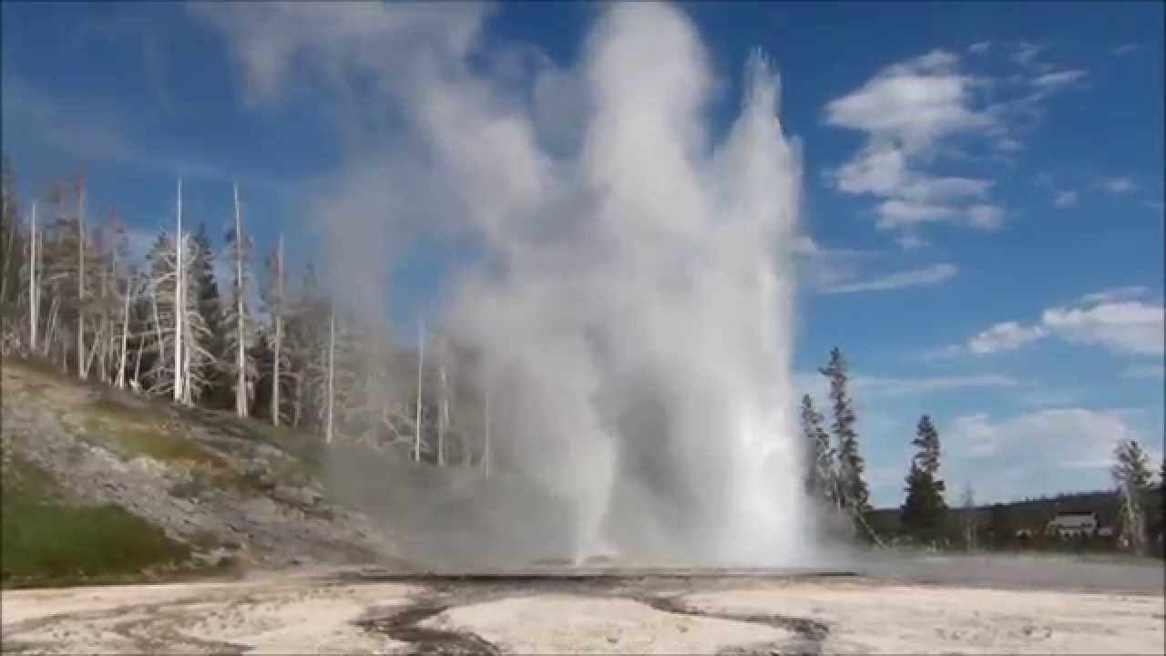 Yellowstone Park Geyser Compilation HD YouTube