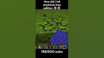 How did I fail skyblock free edition 😭😭
