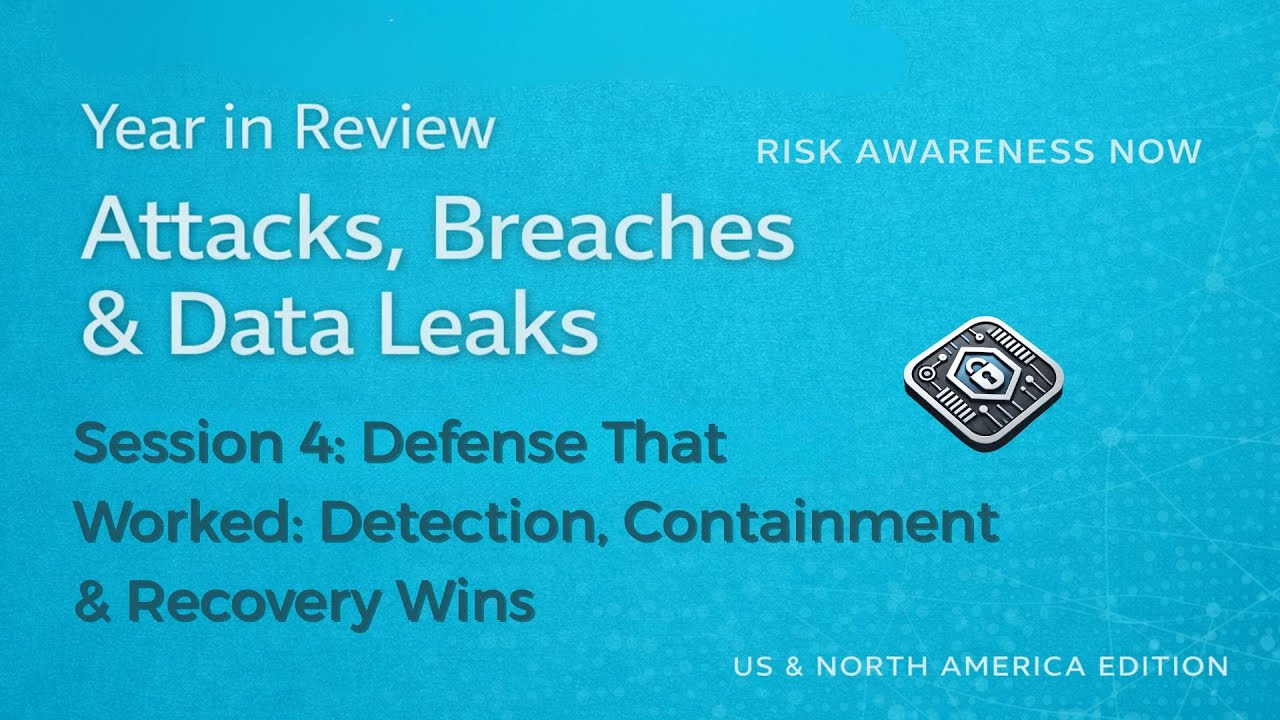 Session 4: Risk Awareness Now: Year in Review — Attacks, Breaches & Data Leaks