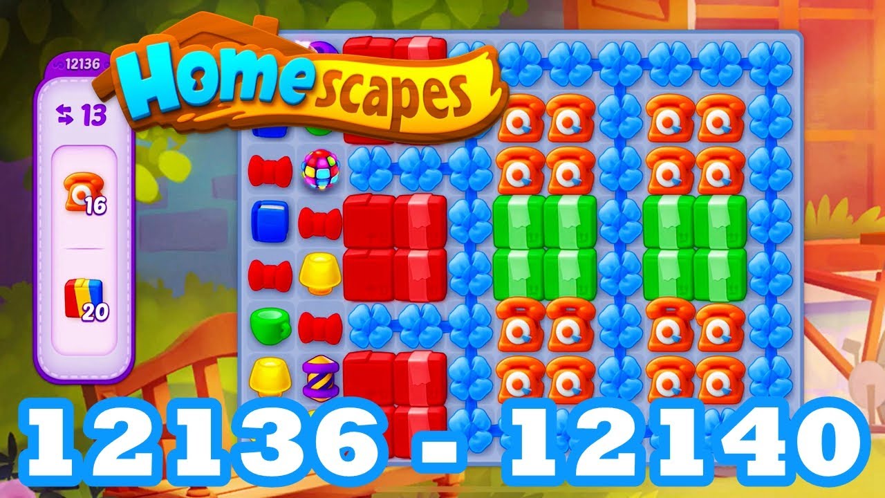 Homescapes Level 12136 - 12140 HD 3 - match puzzle Gameplay | android ...