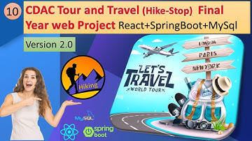 C-DAC Tour and Travel Web Project Using React+SpringBoot+MySql. | HikeStop | Version 2.0