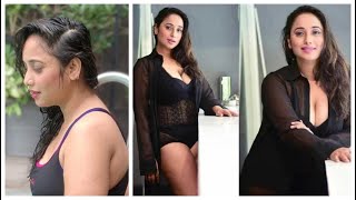 Bhojpuri Actress Rani Chatterjee In Black Swimwear | Mastram Web Series