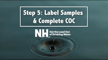Step 5: Label Sample Bottles and Complete a Chain of Custody