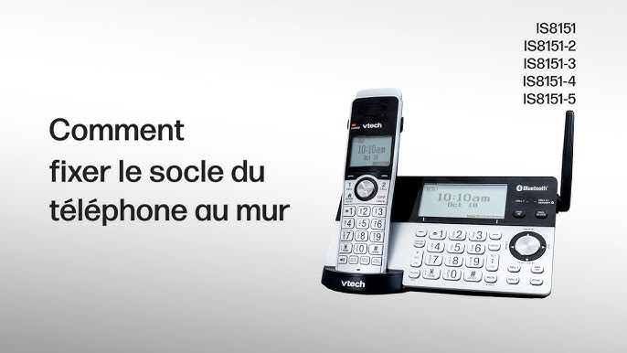 Comment installeret connecter le téléphone - série VTech IS8151-X 