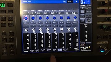How to assign outputs and direct outs on QL Yamaha Mixer