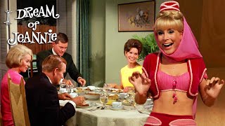 Tony's Dinner Is Sabotaged | I Dream Of Jeannie