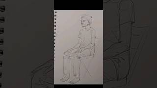Sitting Figure Drawing #figuredrawing #drawingtutorial #anatomy