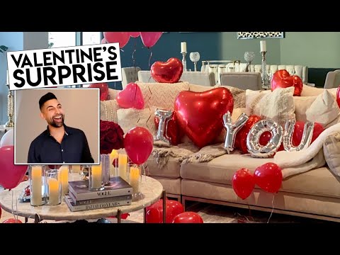 Surprising My Baby Daddy For Valentines | Dhar and Laura