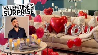 Surprising My Baby Daddy For Valentines | Dhar and Laura
