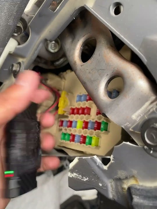 Finding GPS tracker inside paid off car… #gpstrackers #cars #repo #paidoff #killswitch