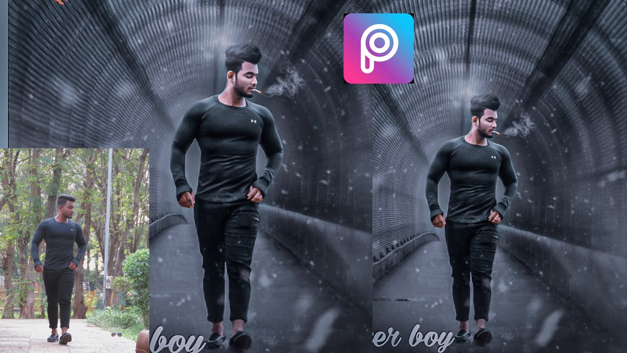 PicsArt dark smoke effect//photo editing / movie poster creative editing / Edit by Sayeed Shaikh.