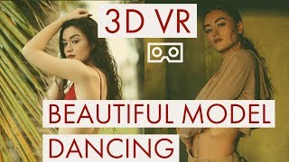 3D VR 180 Bikini Model Dancing #psvr #vive #oculus go #gearVR