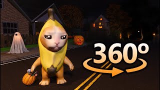 Banana Cat Halloween In 360 Vr 4K