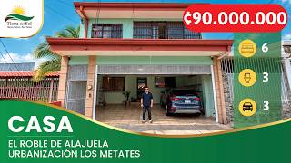 Amplia casa de 2 niveles en venta en Urbanización Los Metates, El Roble de Alajuela