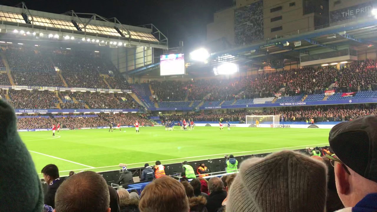 Marcus rashford free kick vs chelsea fan view youtube