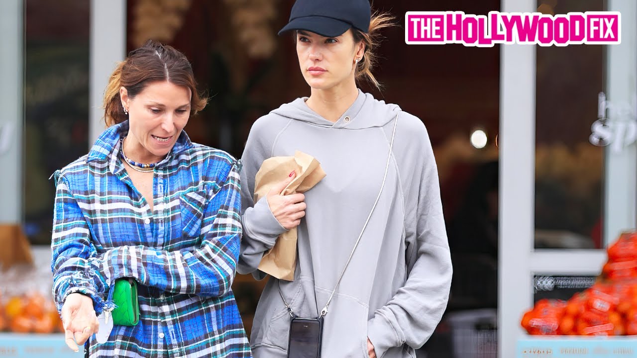 Alessandra Ambrosio & Her Bestie Grab Lunch At Bristol Farms Market After Their Workout In WeHo, CA