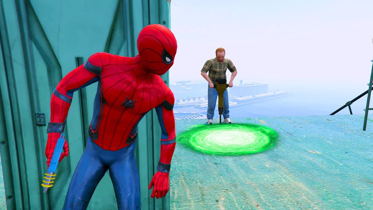 GTA 5 Random Portals #15 (Secret Location/Spiderman Mission/Epic Ragdolls)