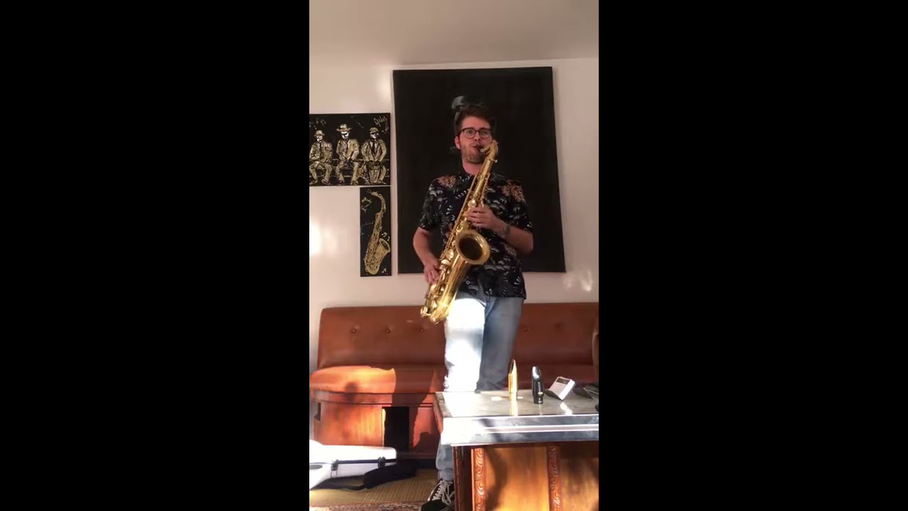 Egor Doubay plays his Remy Tenor Saxophone