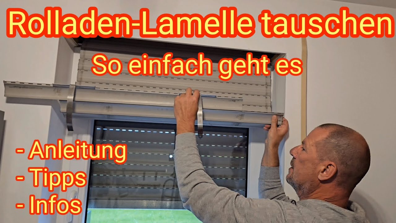 Lamellen fachgerecht abnehmen