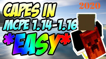 HOW TO GET CAPES IN MCPE 1.14/1.15/1.16|EASY!