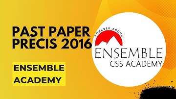 CSS précis solved paper of 2016