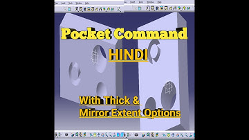 Pocket Command CATIA V5 In HINDI Tutorial