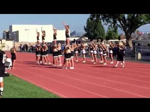 Cheerleaders try and fire up Hawks for 2nd half