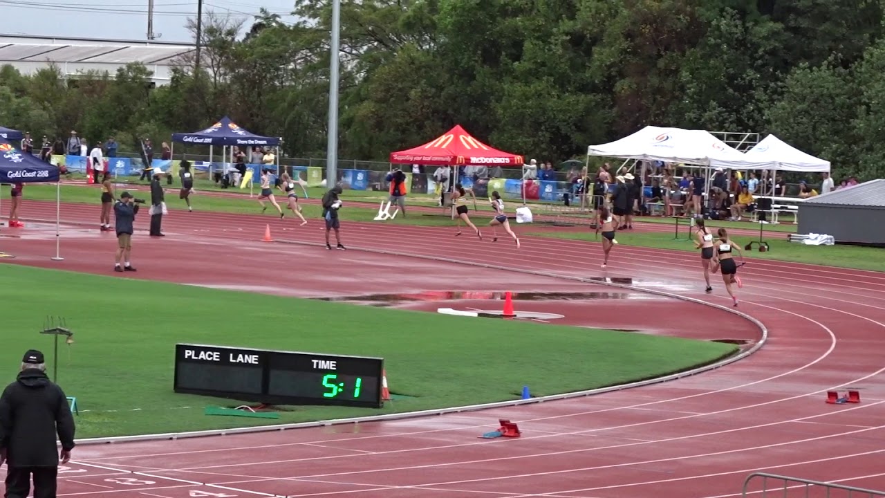 4 x 100m Relay U18 Girls Final, Australian All Schools Championships, Barlow Park, Cairns 9/12/2018