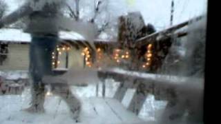 playing in the snow and enjoying hot chocolate! :D