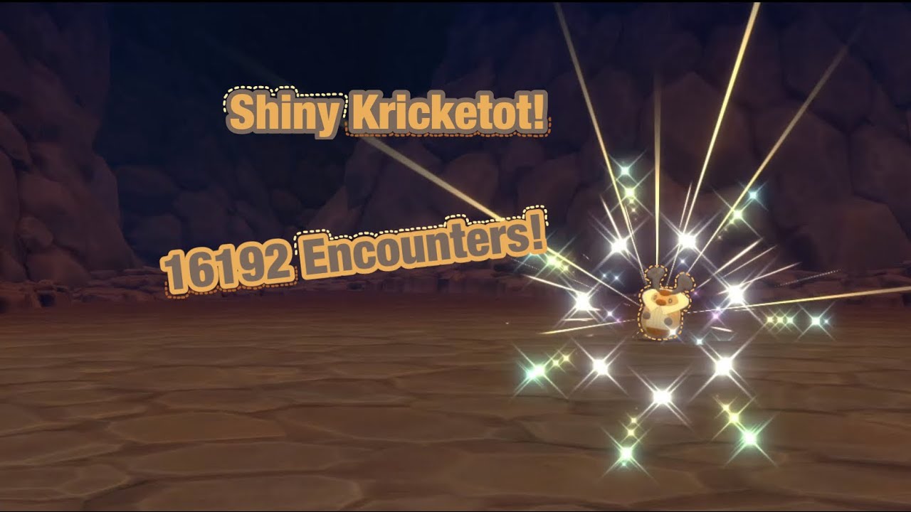 Shiny Kricketot FINALLY in 16192 Random Encounters! BDSP