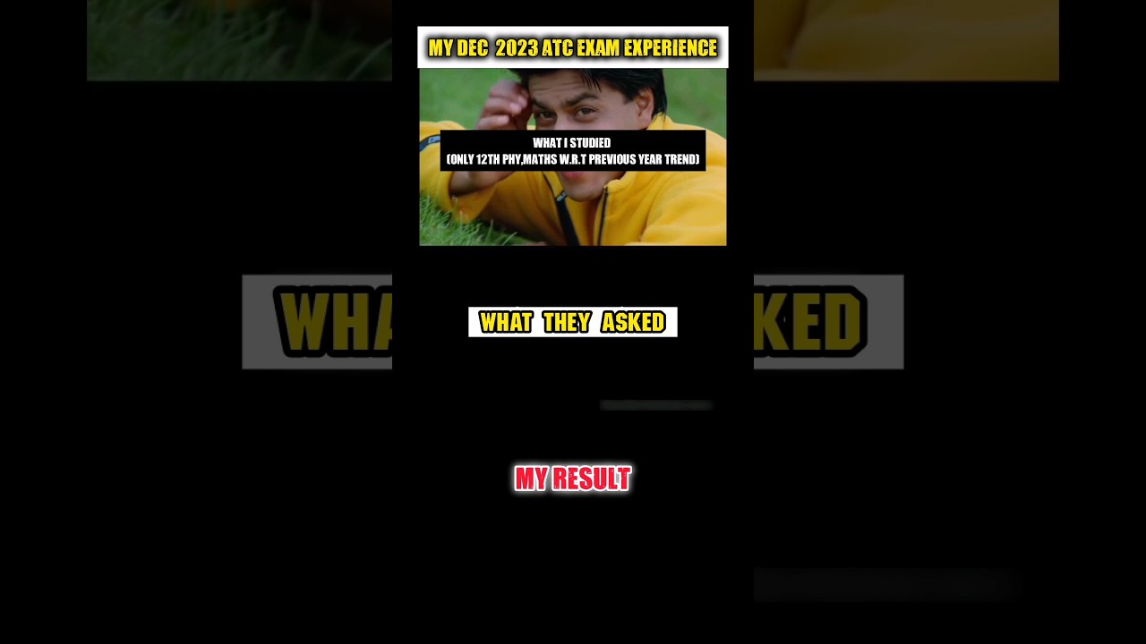 ATC Exam 2023 experience|AAI ATC Exam Dec 2023 result|