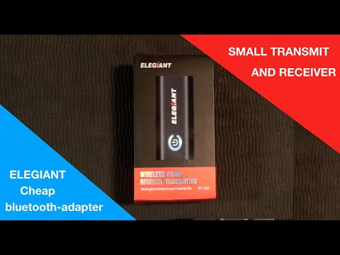 ELEGIANT Bluetooth-adapter transmitter and receiver into one - YouTube