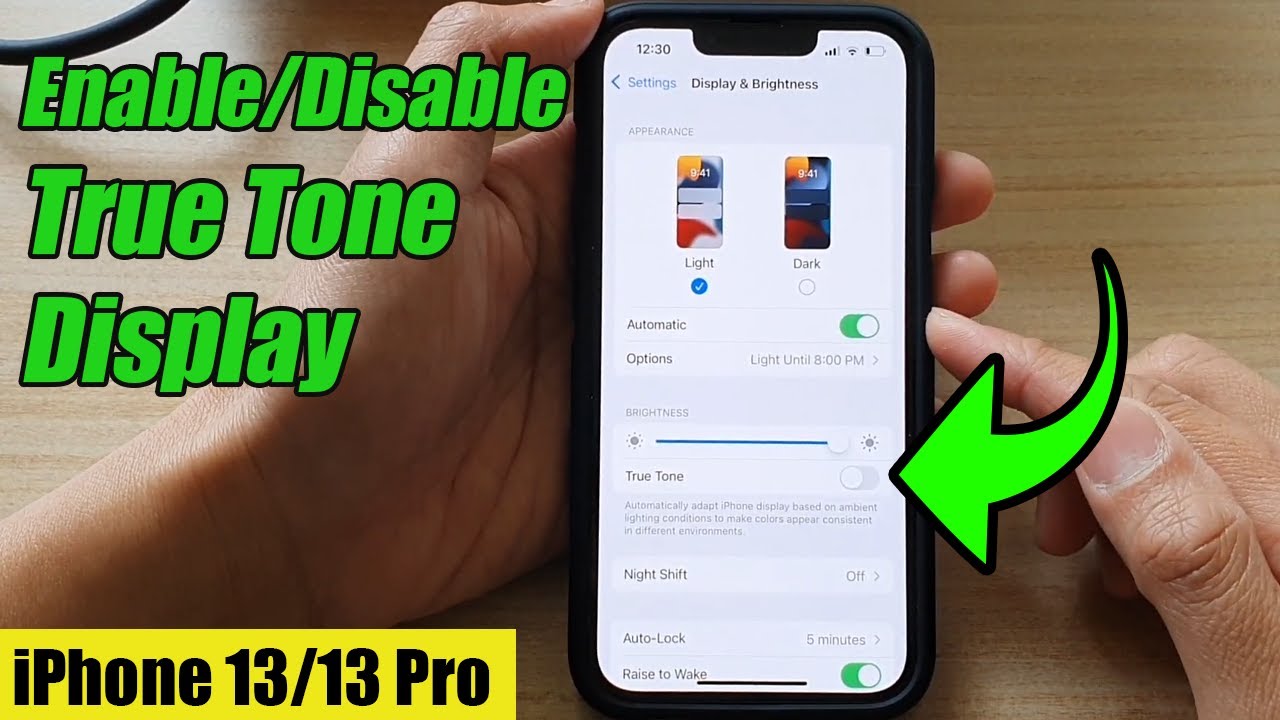 iPhone 13/13 Pro: Enable/Disable True Tone Display YouTube